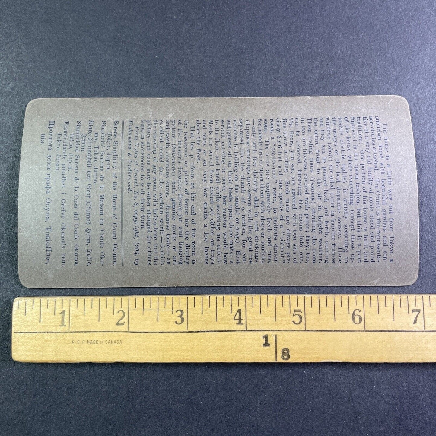 Count Okuma House Interior Tokyo Japan Stereoview Antique c1904 Y2592