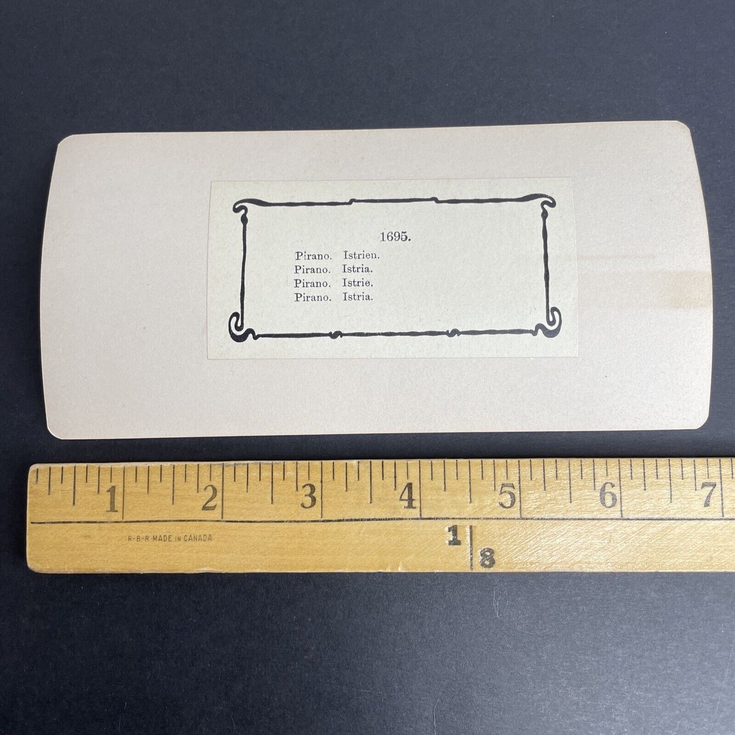 Antique 1880s Piran Slovenia Coastal View Pirano Stereoview Photo Card P977