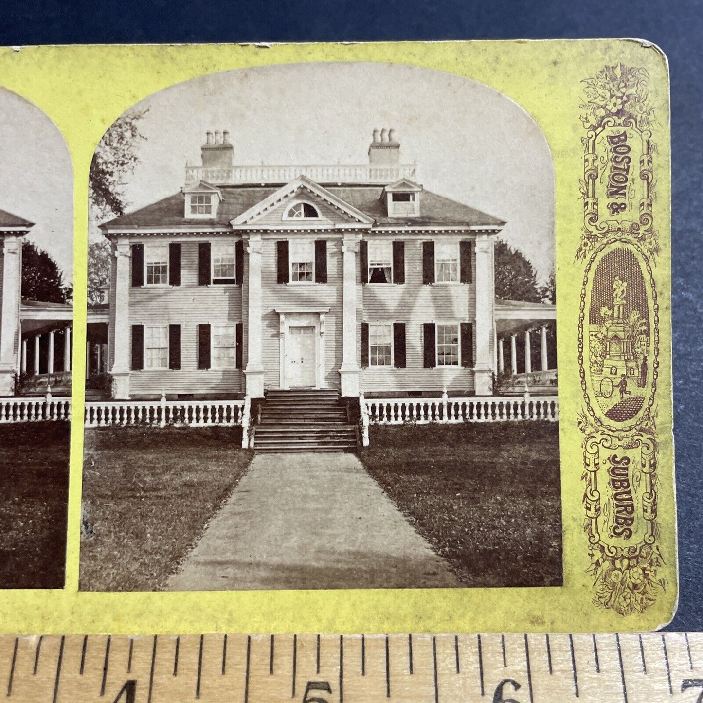 Antique 1870s Headquarters National Historic Site Stereoview Photo Card P5119