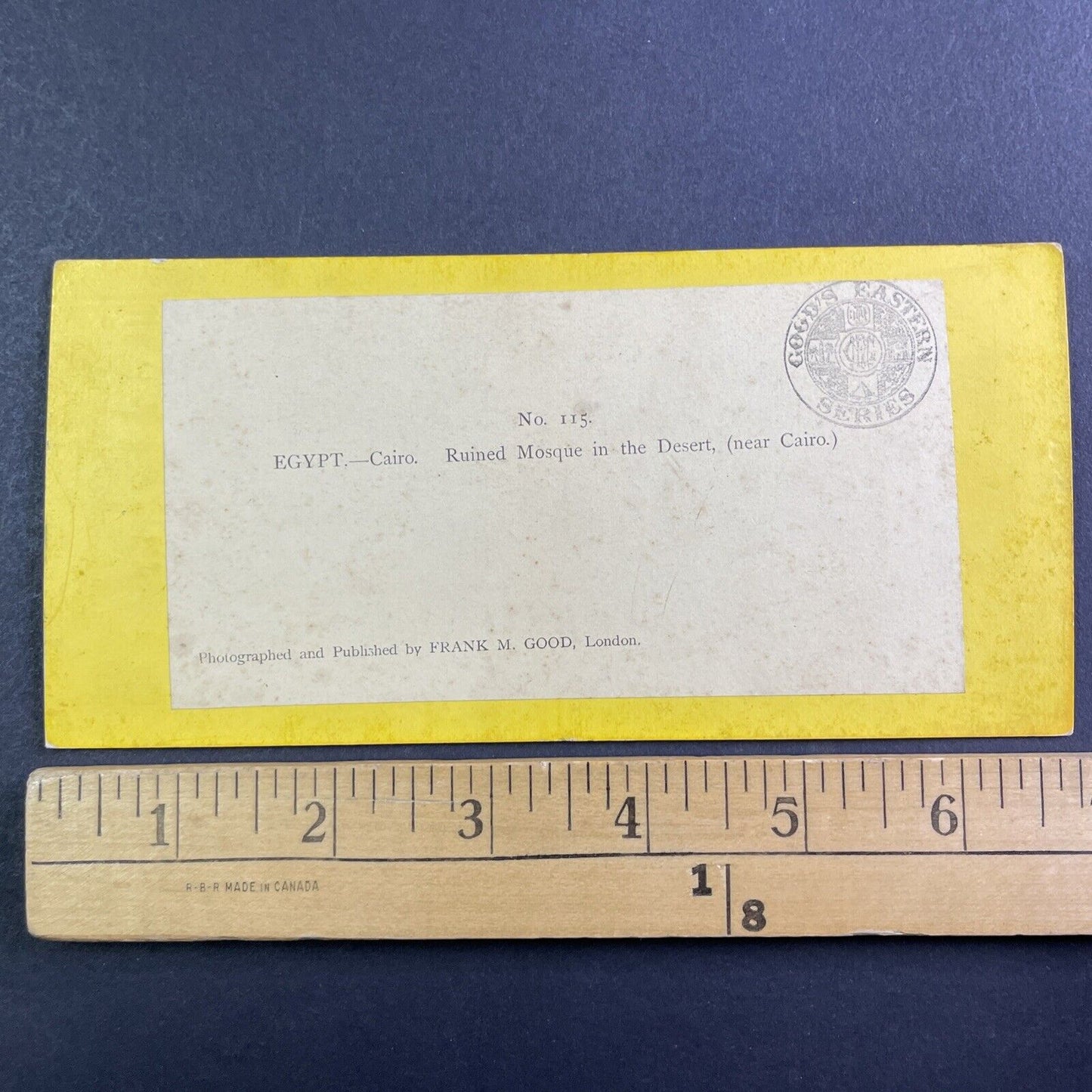 Bedouin Traveller Rests Cairo Stereoview Frank Mason Good Antique c1863 X4072