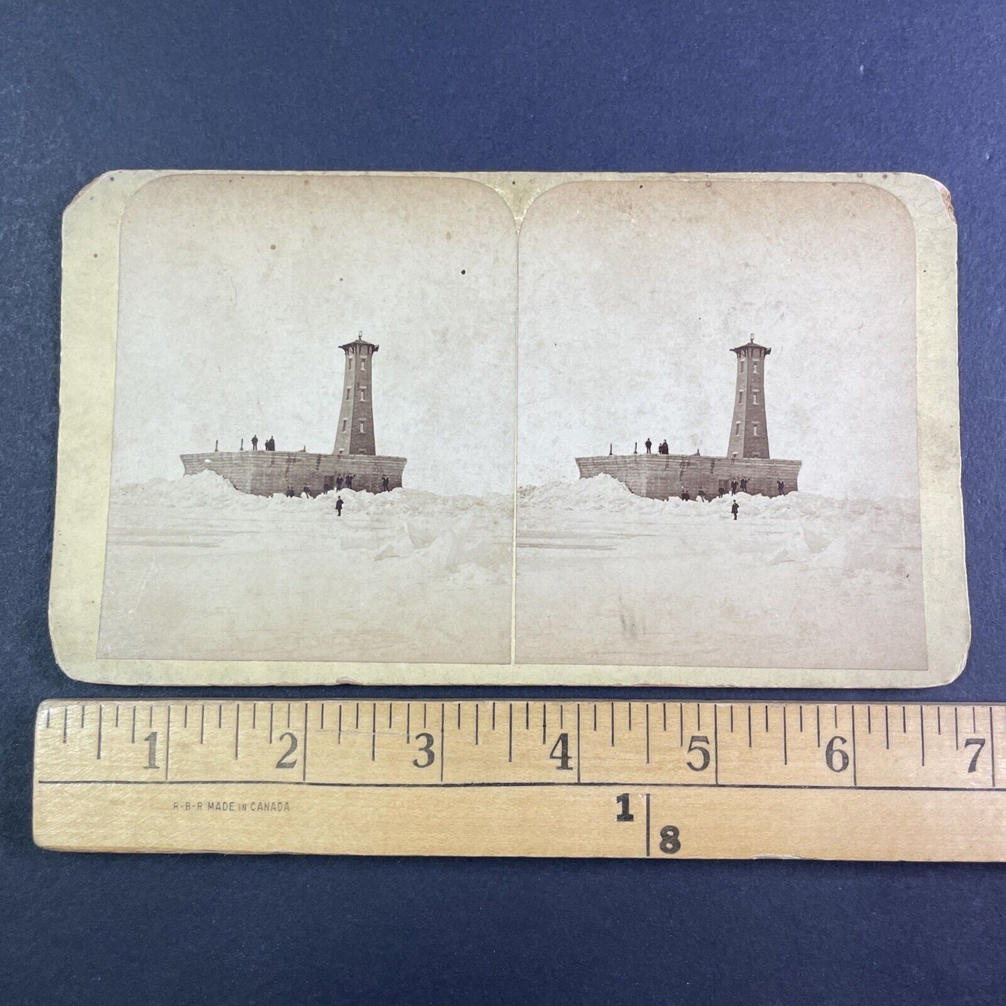 The Crib Water Station Chicago Illinois Stereoview Antique c1878 Y2421