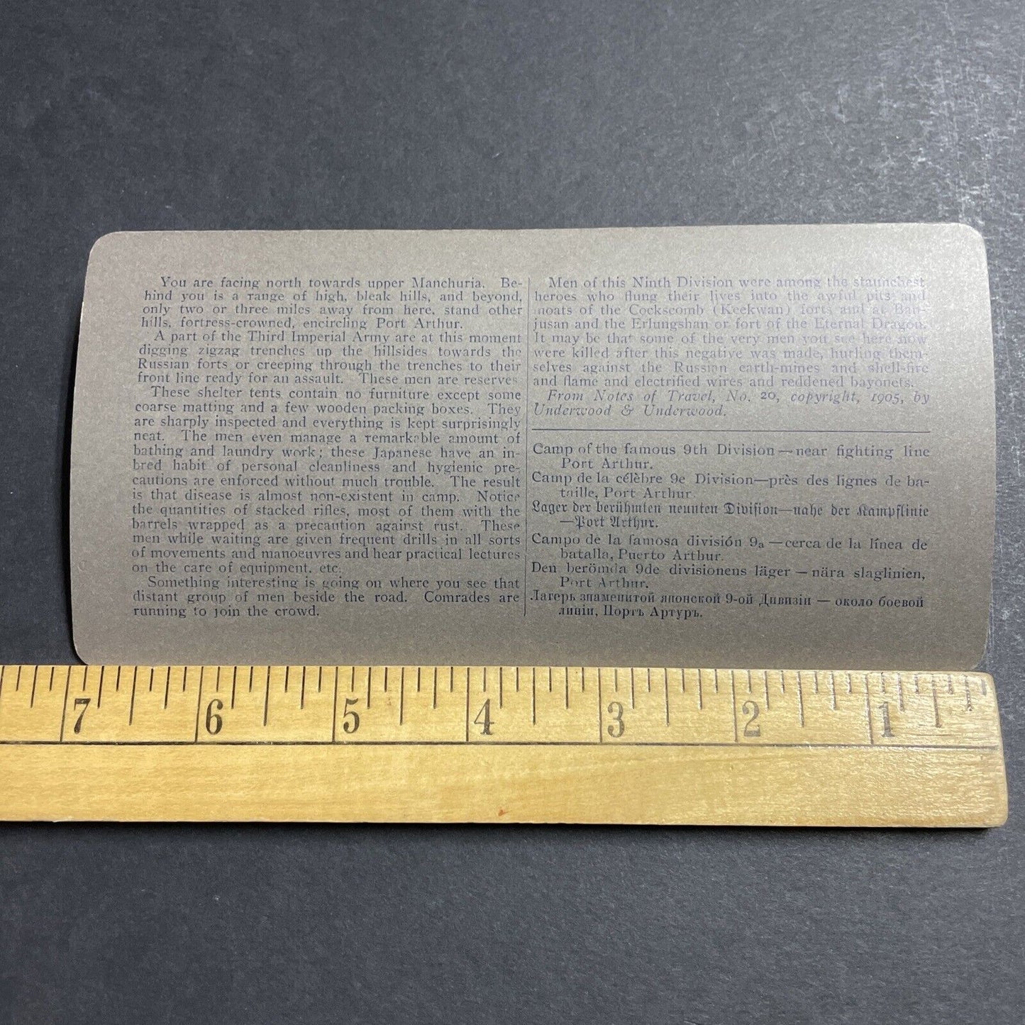 Antique 1905 Japanese Army Soldier Camp In China Stereoview Photo Card P1820