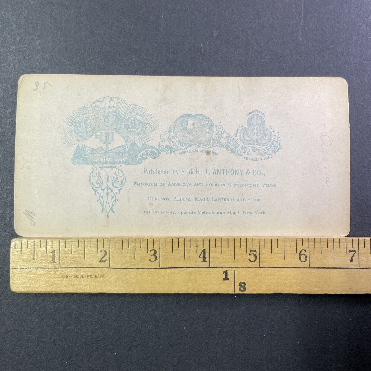 Jim Thorpe PA Coal Train Stereoview Photo Card Mauch Chunk Antique c1868 X1280