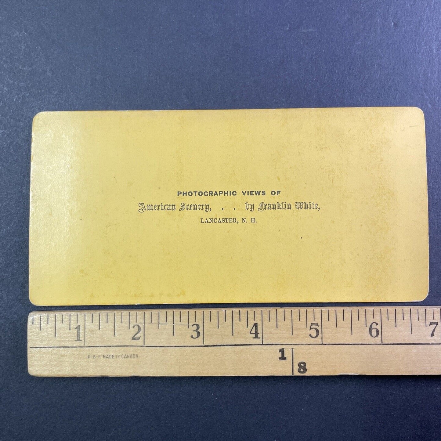 Lancaster New Hampshire Village Stereoview Franklin White Antique c1870s Y917