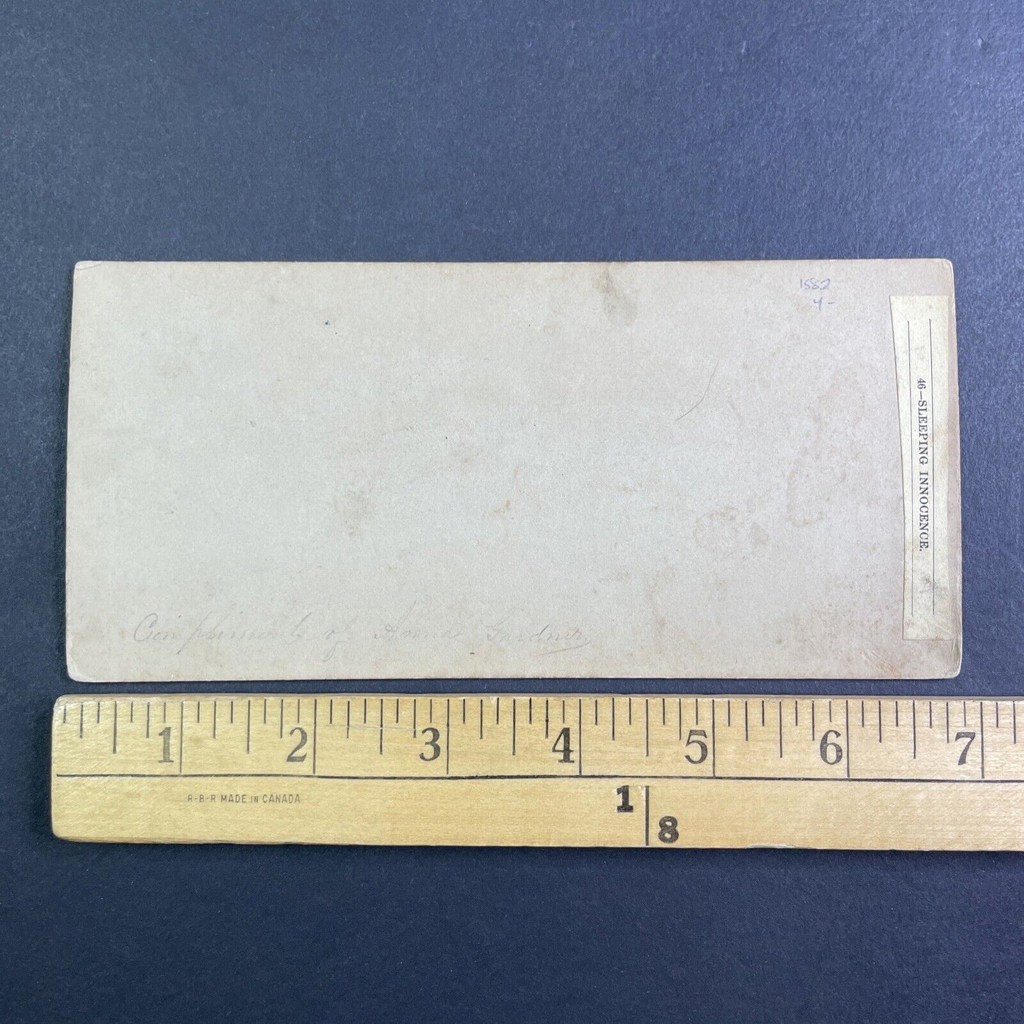 A Sleeping Victorian Baby Stereoview Attributed To James Robinson c1859 Y1213