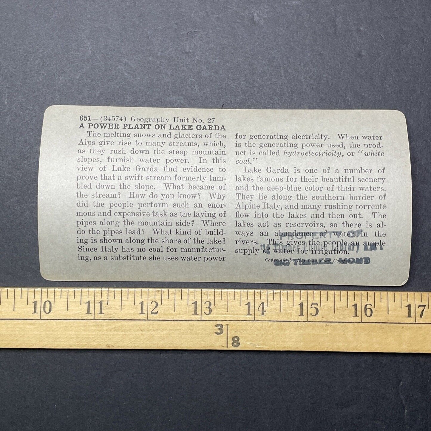 Box Set of 25 Scarce Italy Stereoview Late Production No. 651-675 Keystone c1935