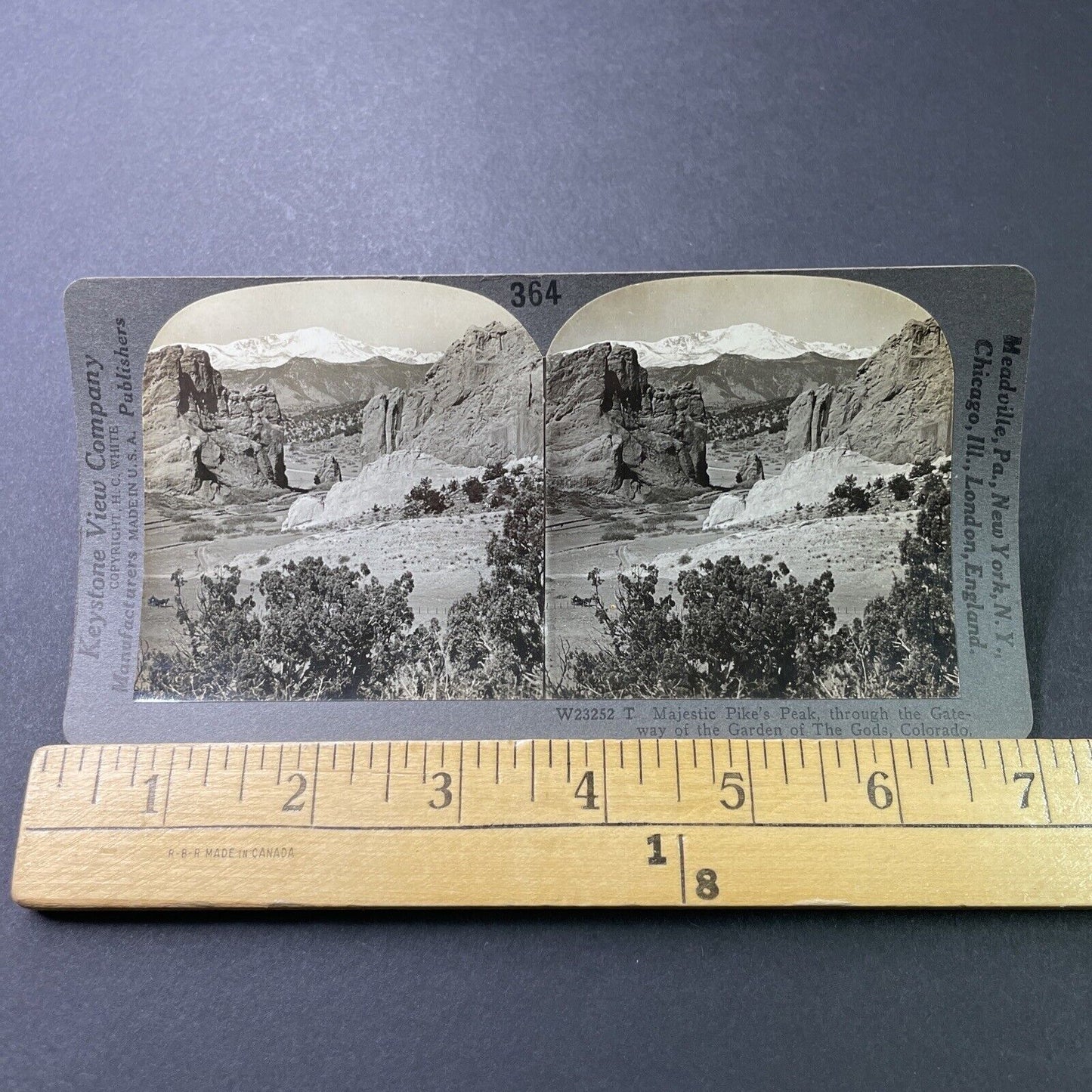 Antique 1910s Garden Of The Gods Gateway Colorado Stereoview Photo Card P3213