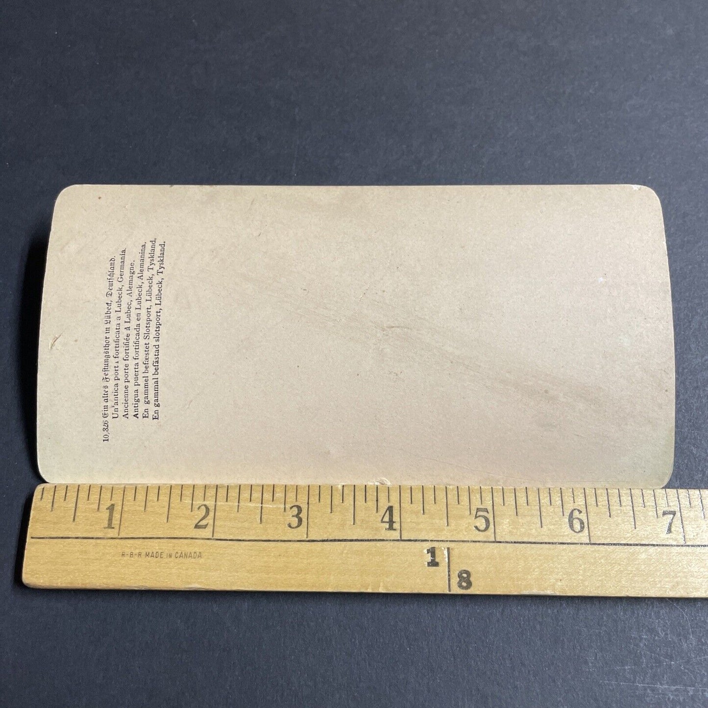 Antique 1901 Lubeck Castle Germany Front Gate Stereoview Photo Card P4494