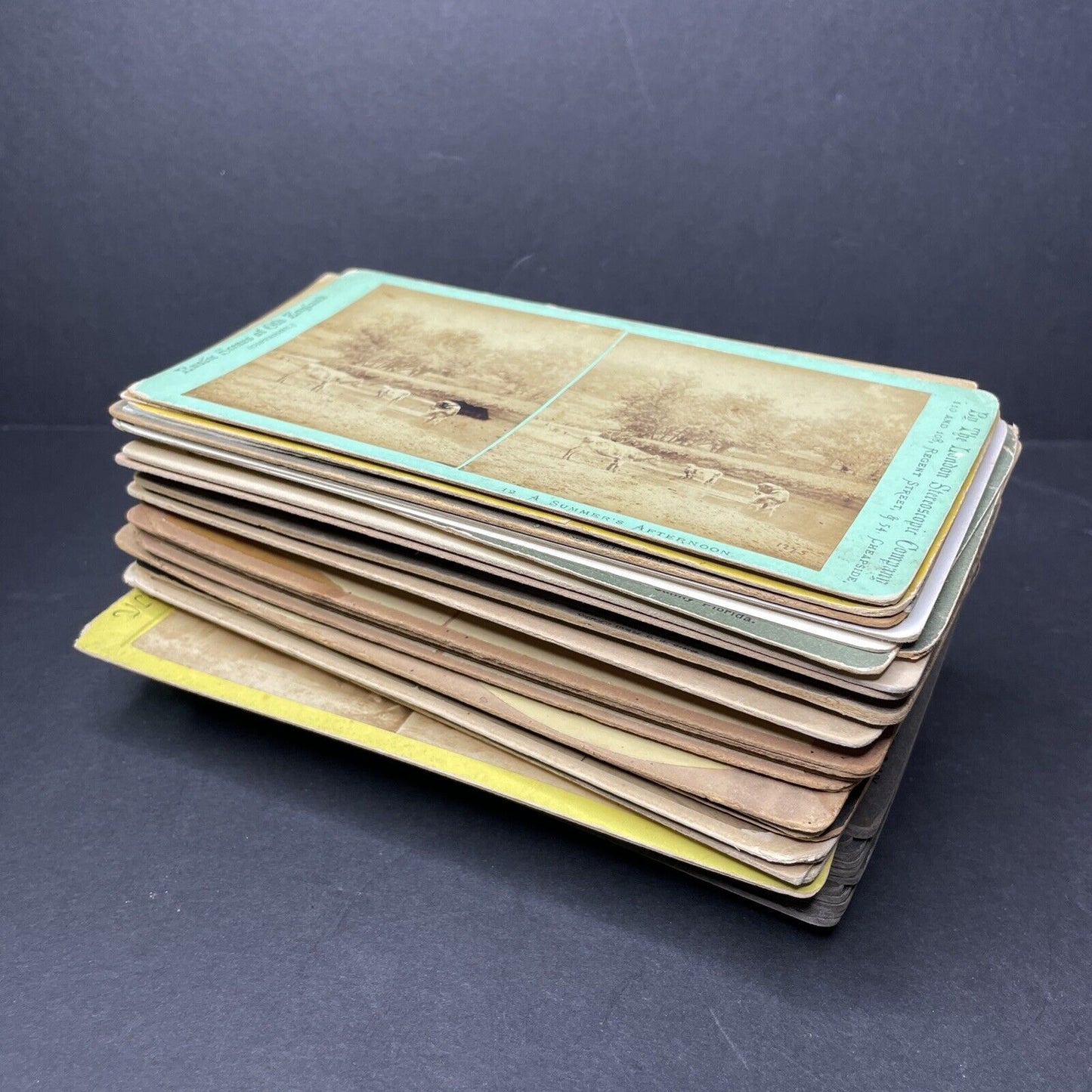 Lot Of 50 Various Scenes & Americana Stereoview Photo Cards Antique c1870s-1910s