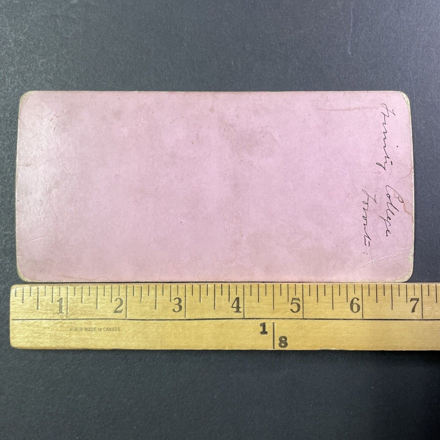 Trinity College University Of Toronto Stereoview Photo Card Antique c1868 X1266