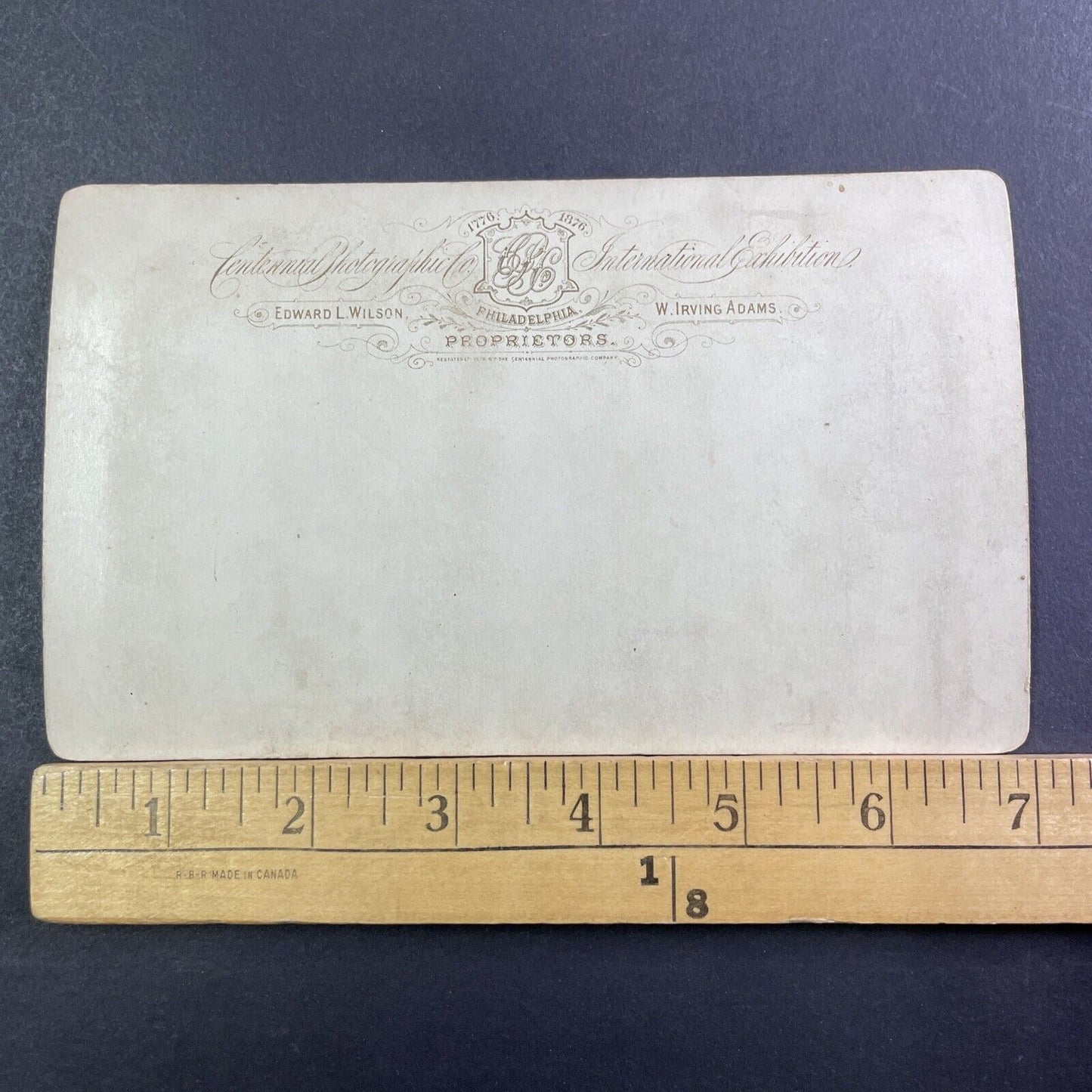 Fountain Avenue Philadelphia Stereoview Edward L Wilson Antique 1876 X1347