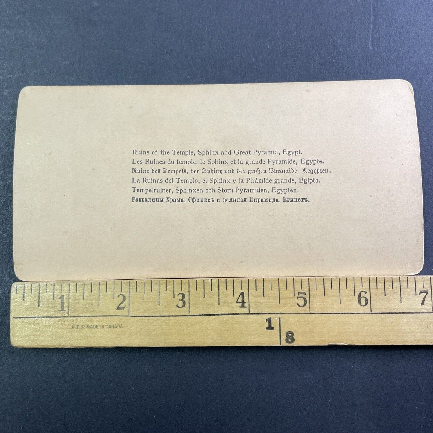 Explorers Search Egyptian Ruins & Sphinx Stereoview Egypt Antique c1896 X2473