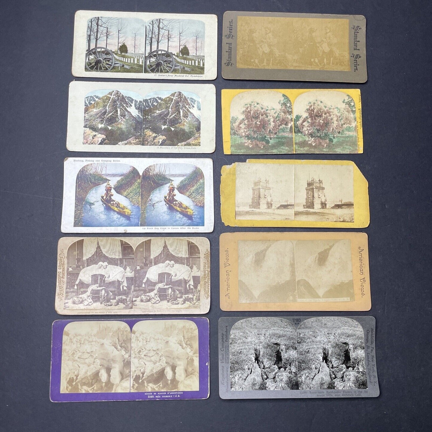 Lot Of 50 Various Scenes And People Stereoview Photo Cards Antique c1870s-1920s