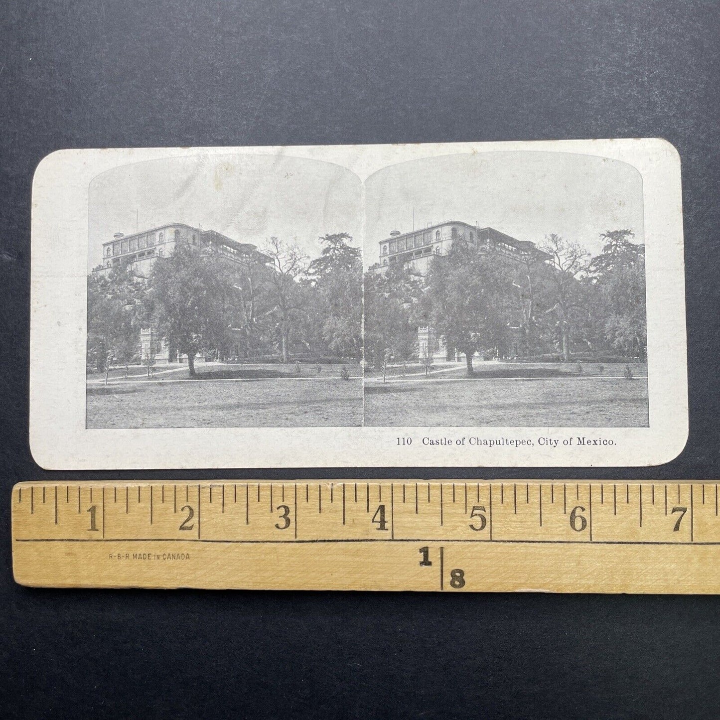 Antique 1910 Chapultepec Castle Mexico City Stereoview Photo Card P580-113