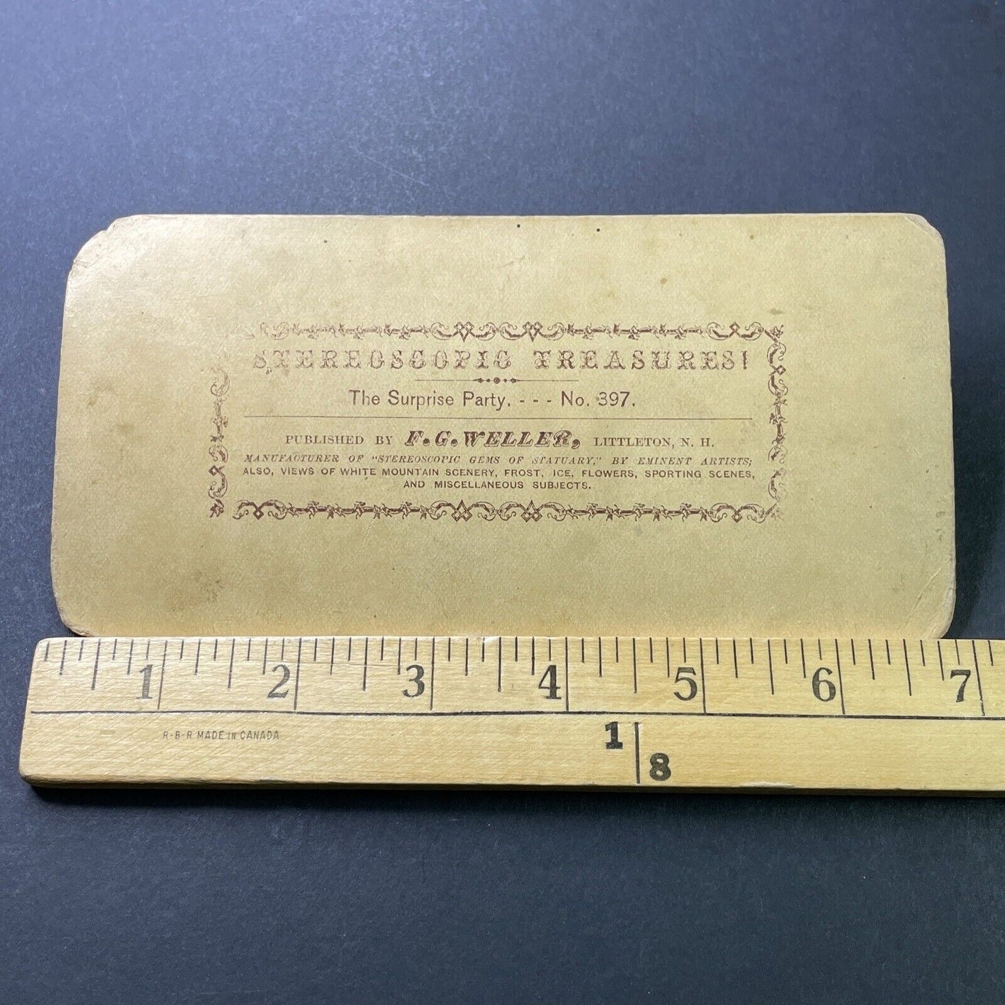 Antique 1878 Husband And Wife Surprise Party Stereoview Photo Card P4014