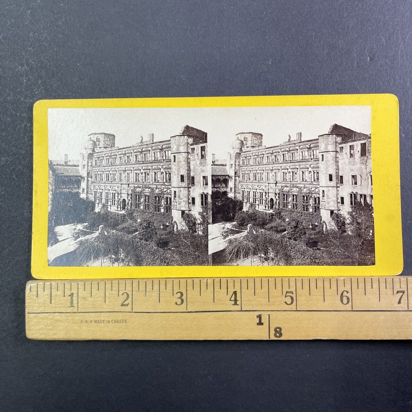 Heidelberg Castle Germany Stereoview Frank Richard Antique c1870 X3548