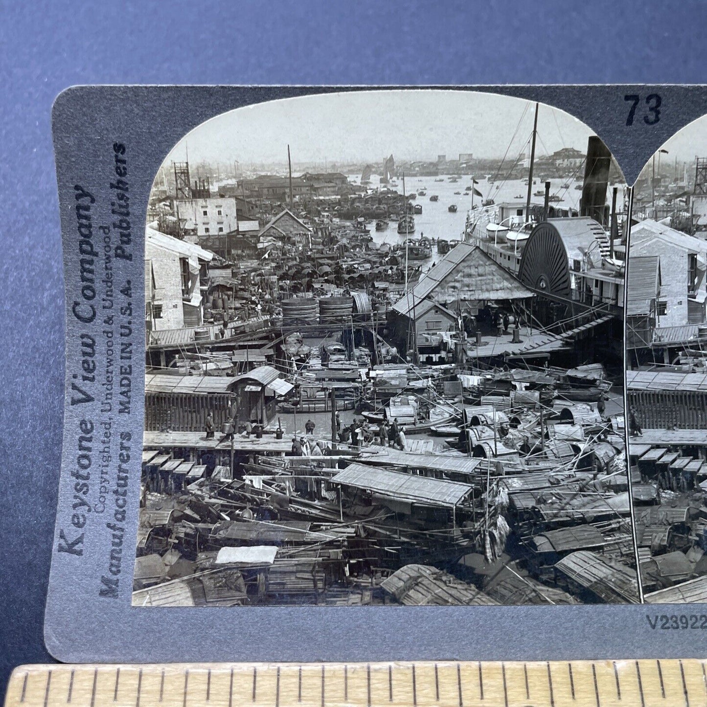 Antique 1910s City Of Guangzhou China Stereoview Photo Card P2749