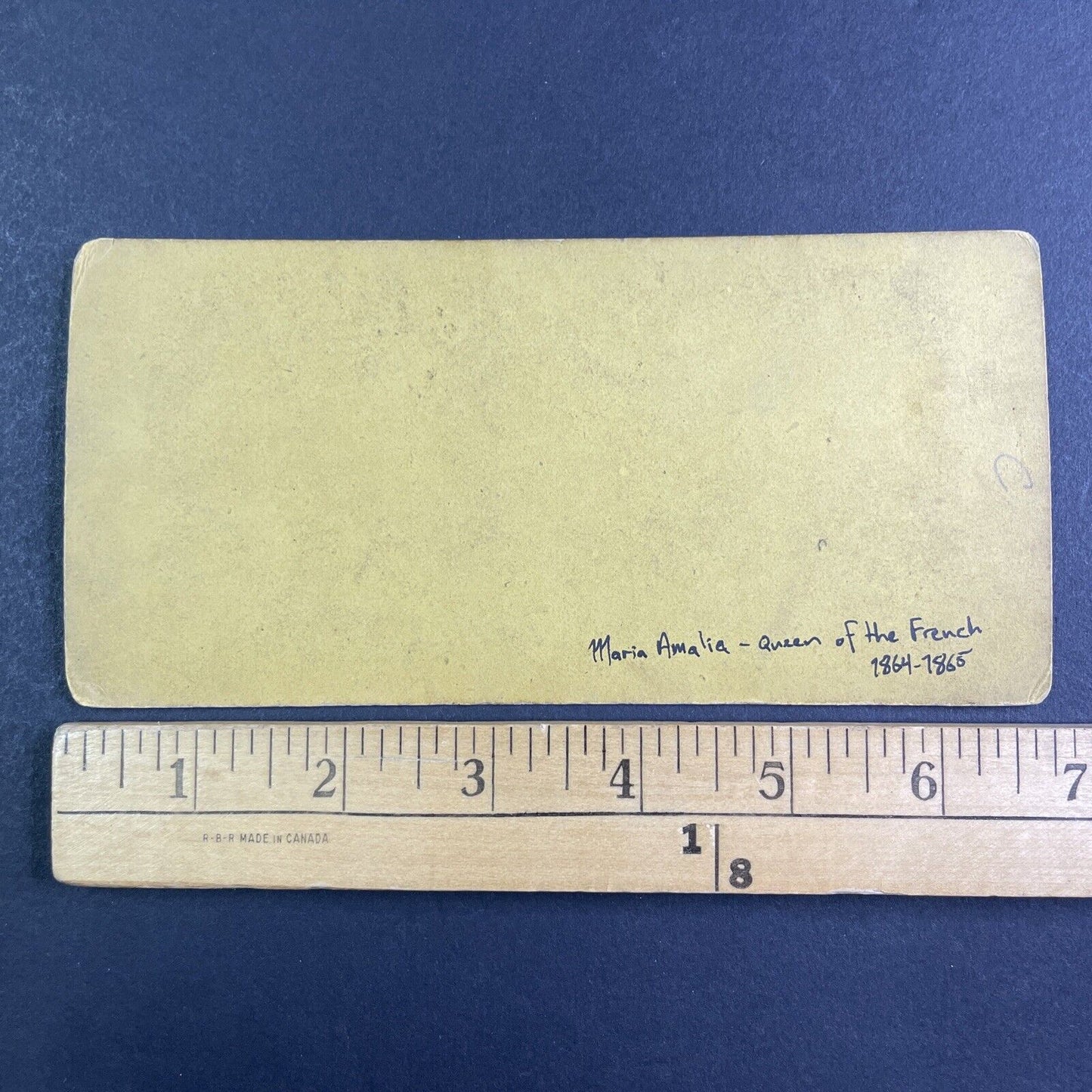 French Queen Maria Amalia in England Stereoview Antique c1865 X3860