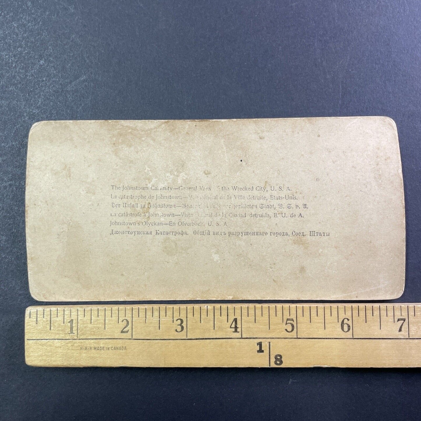 Dead Bodies In The Johnstown Flood Stereoview George Barker Antique c1889 X2422