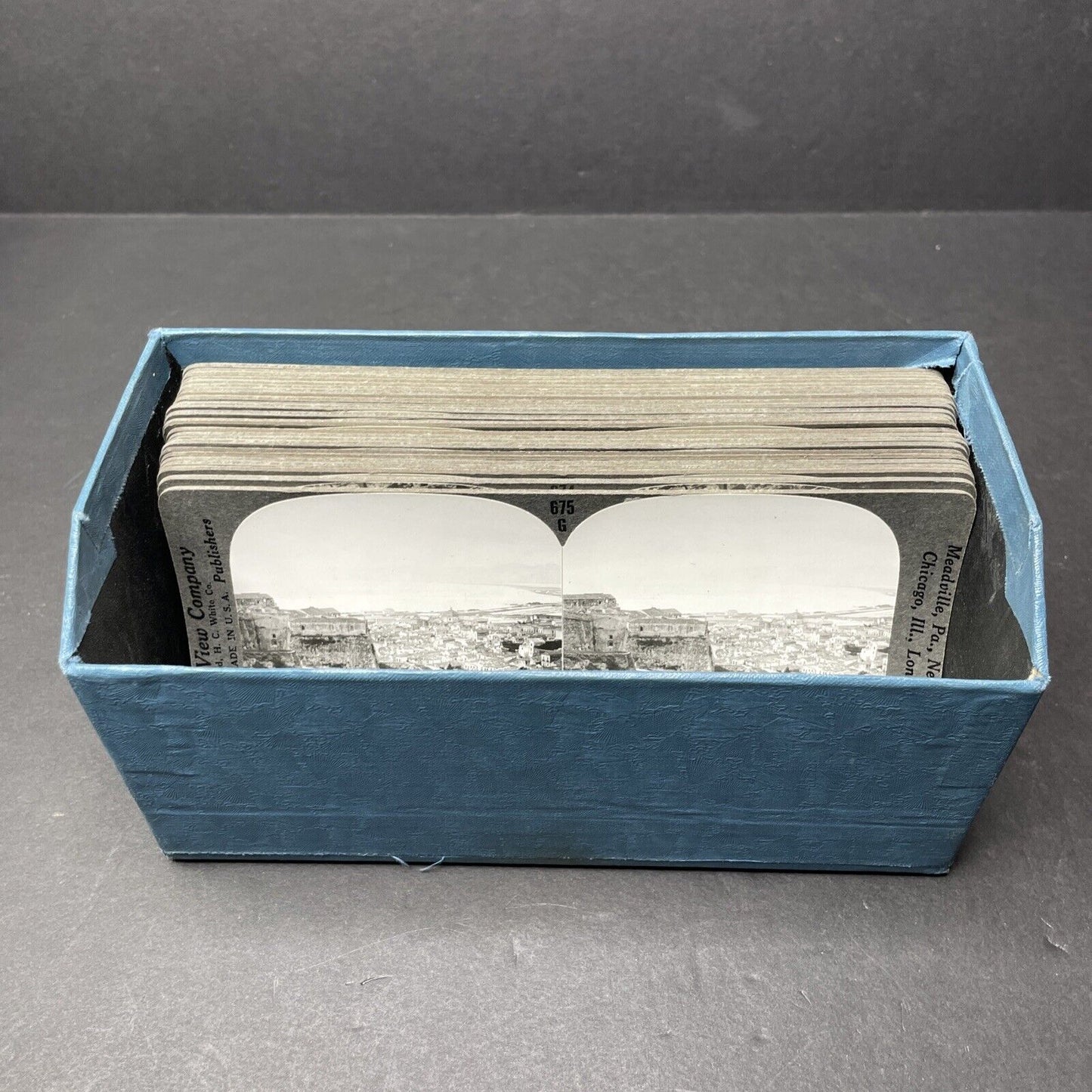 Box Set of 25 Scarce Italy Stereoview Late Production No. 651-675 Keystone c1935