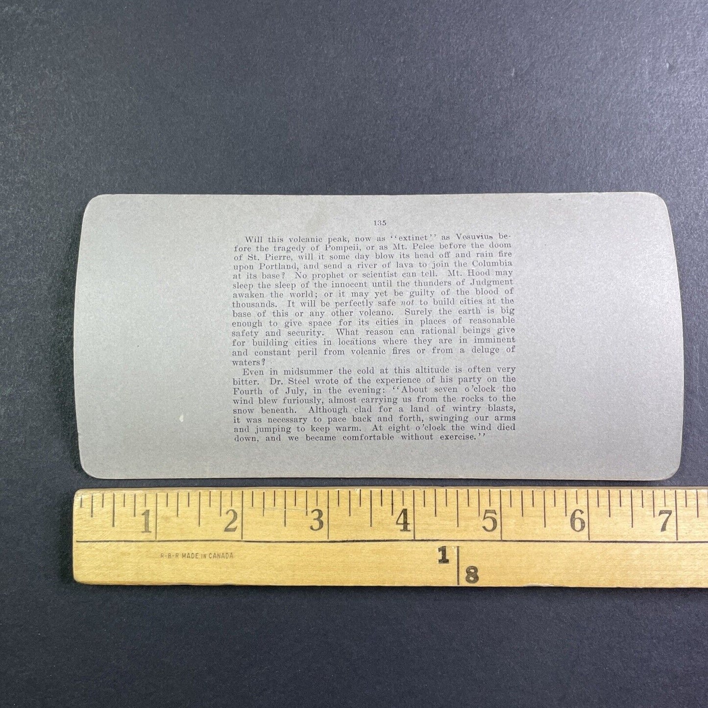 Avalanche Scene at Mount Hood Oregon Stereoview Antique c1904 Y1179