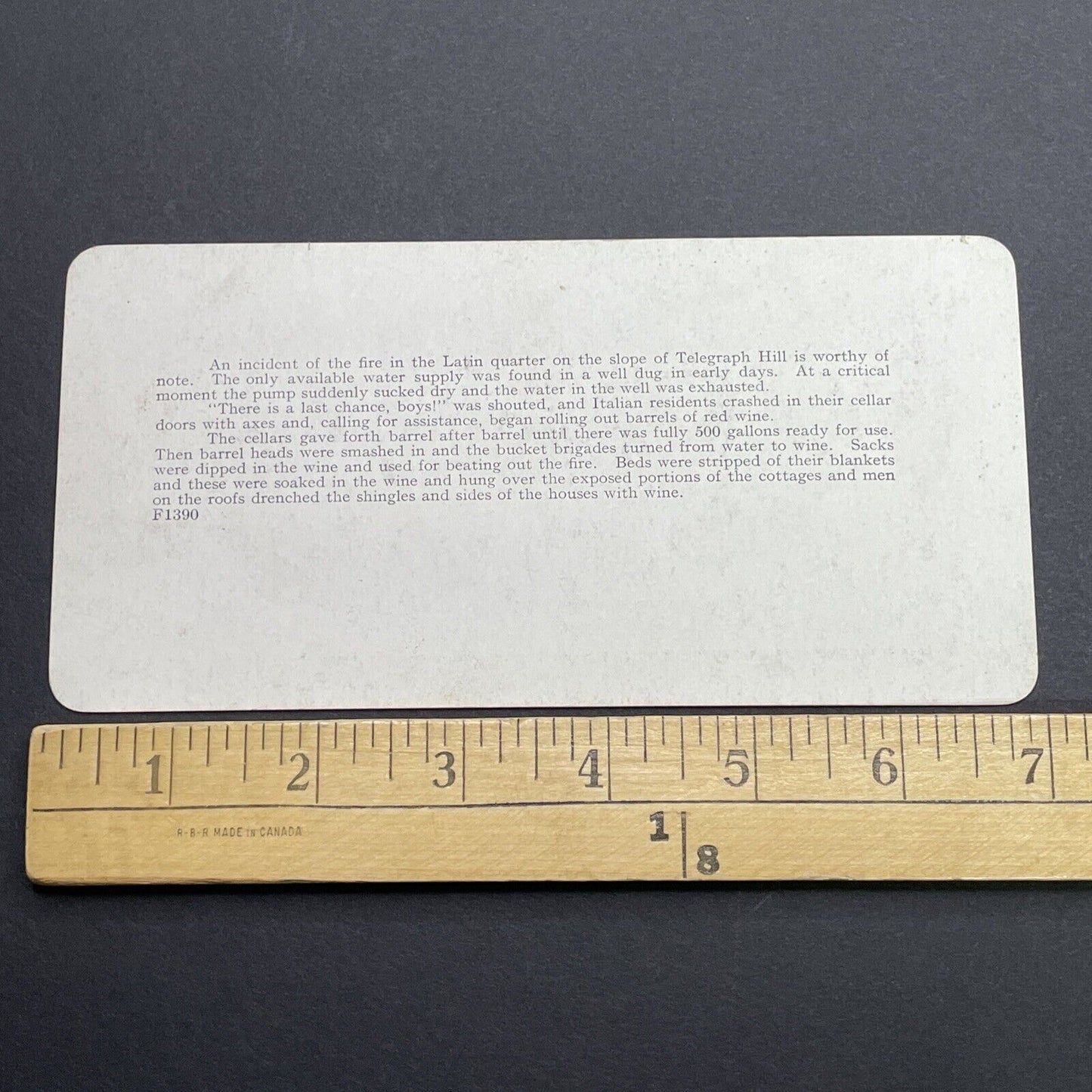 Antique 1910s San Francisco Earthquake Van Ness Av Stereoview Photo Card 2300-24