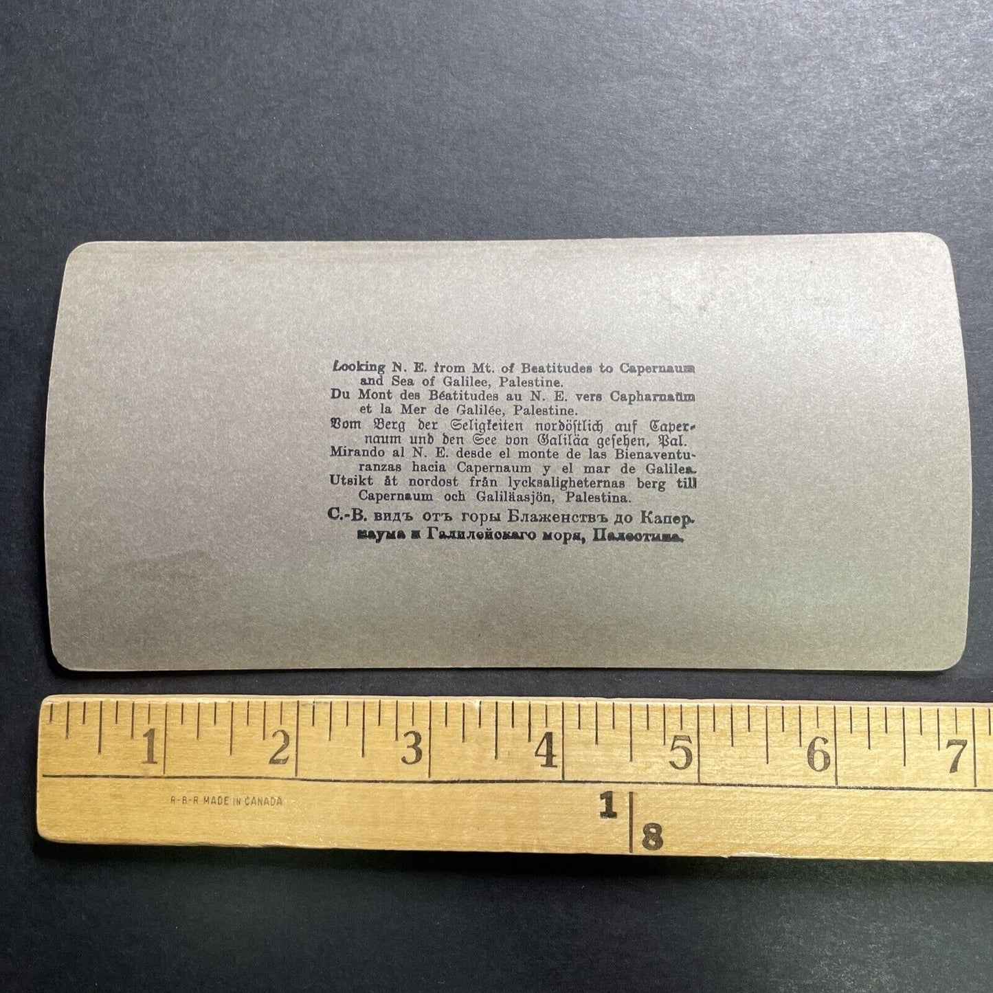 Antique 1901 A Palestinian Horseman Mt Beatitudes Stereoview Photo Card P1329