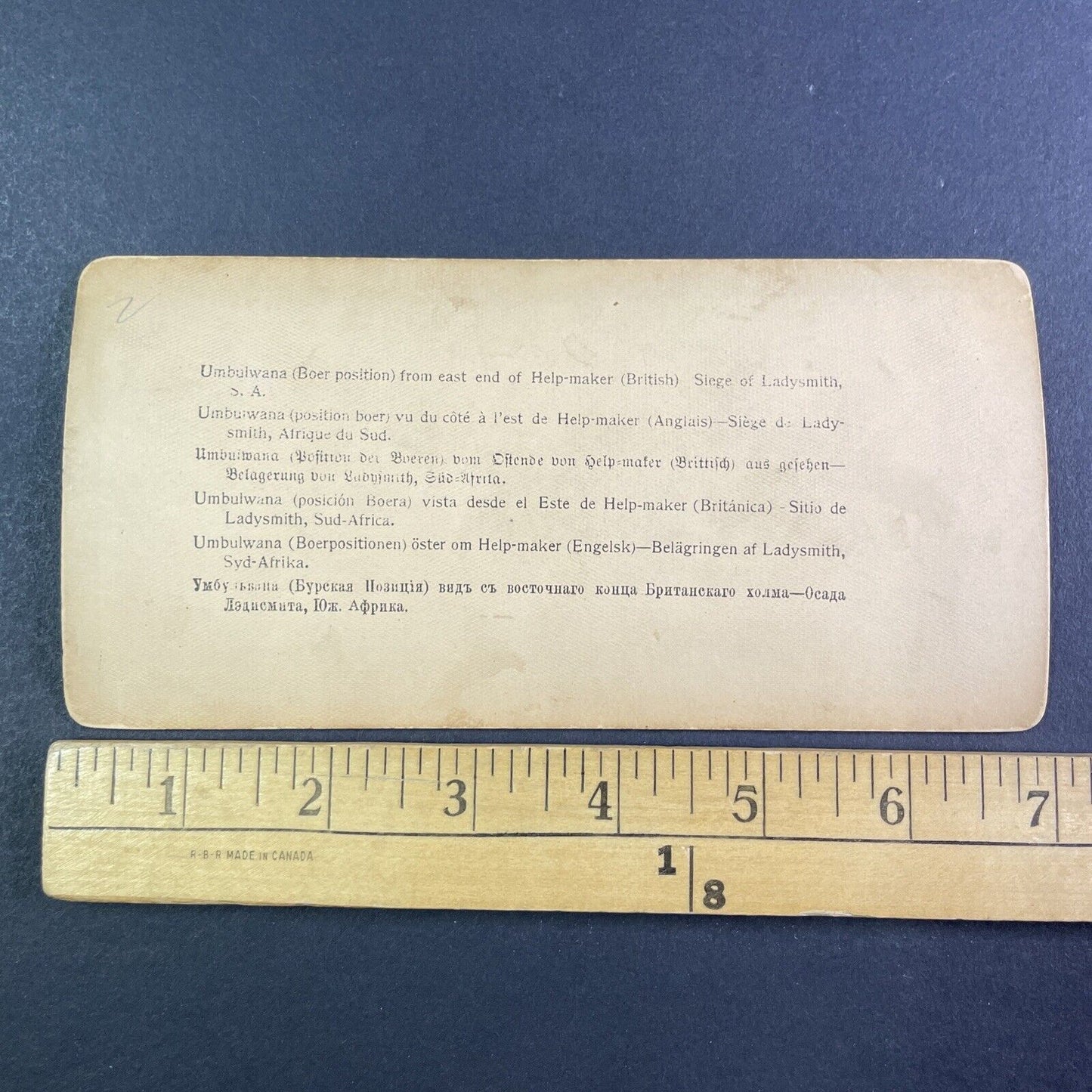 Fortified Trench Boer War South Africa Stereoview Antique c1901 Y2859