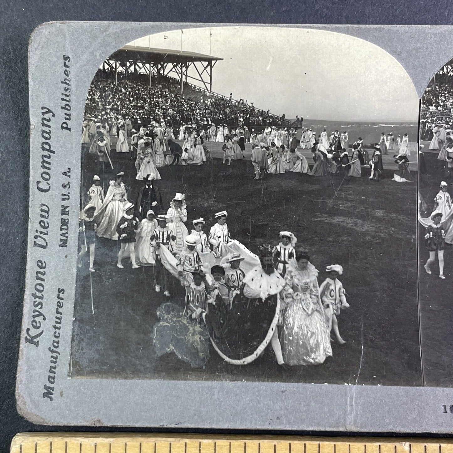 King Henry IV Celebration Stereoview Quebec Canada Antique c1908 Y2566