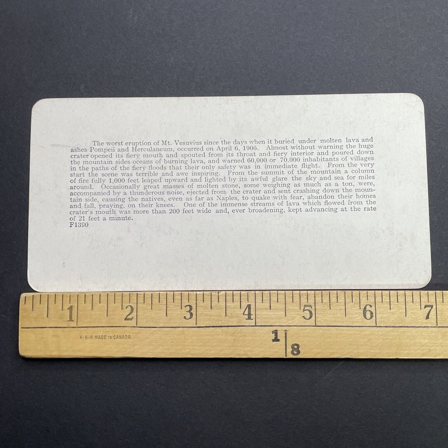 Antique 1910s San Francisco Earthquake Huntington Stereoview Photo Card 2300-18