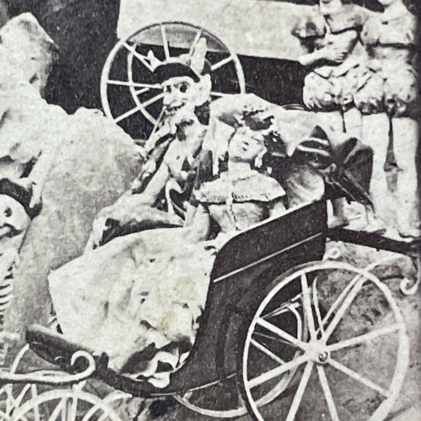 Diablerie Devil Skeleton Parade of the Dead Stereoview Antique c1870s Y1305 RARE