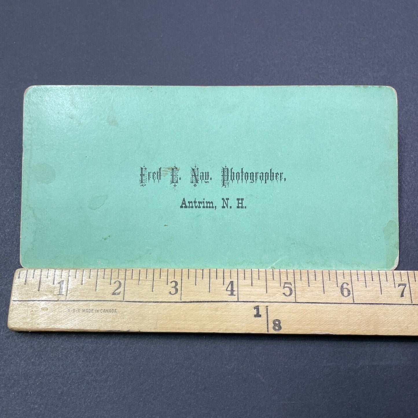 Antique 1860s Lake Scene In Antrim New Hampshire Stereoview Photo Card V2001