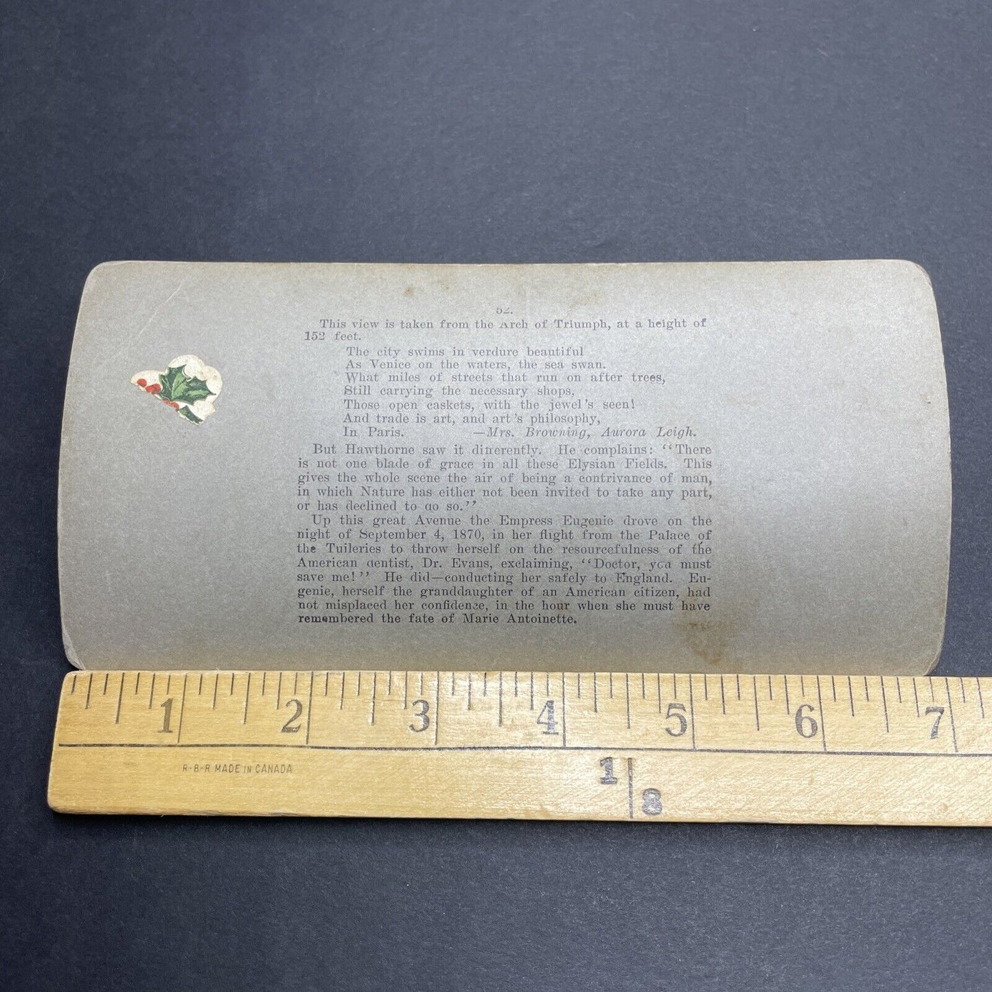 Antique 1900 Avenue Champs Elysees Paris France Stereoview Photo Card P1976