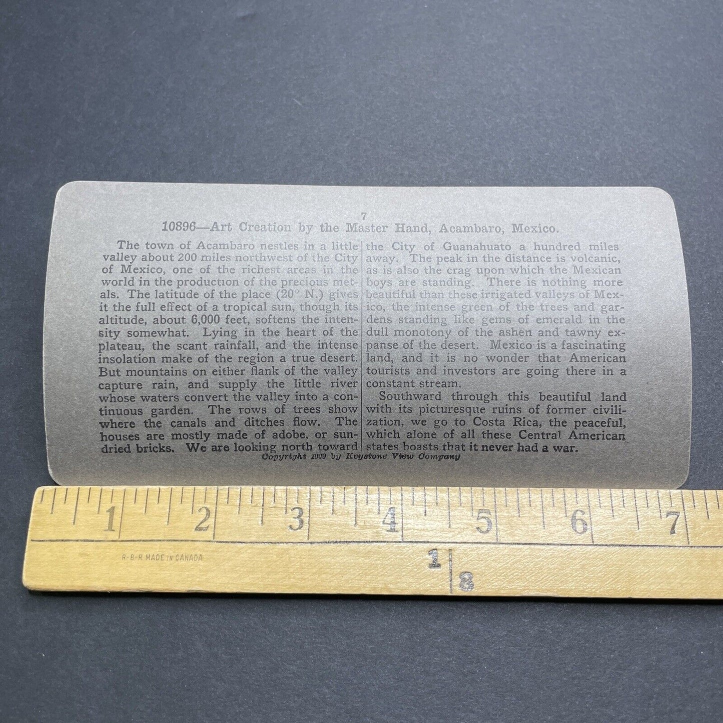 Antique 1909 Boys Tempt Their Fate Acambaro Mexico Stereoview Photo Card P2061