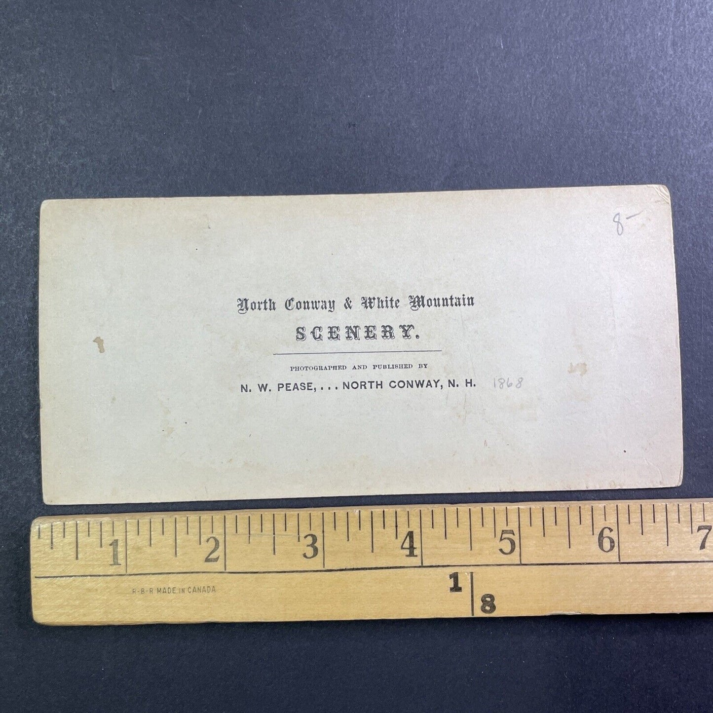 Glen Ellis Falls North Conway New Hampshire Stereoview N.W. Pease c1870s Y447