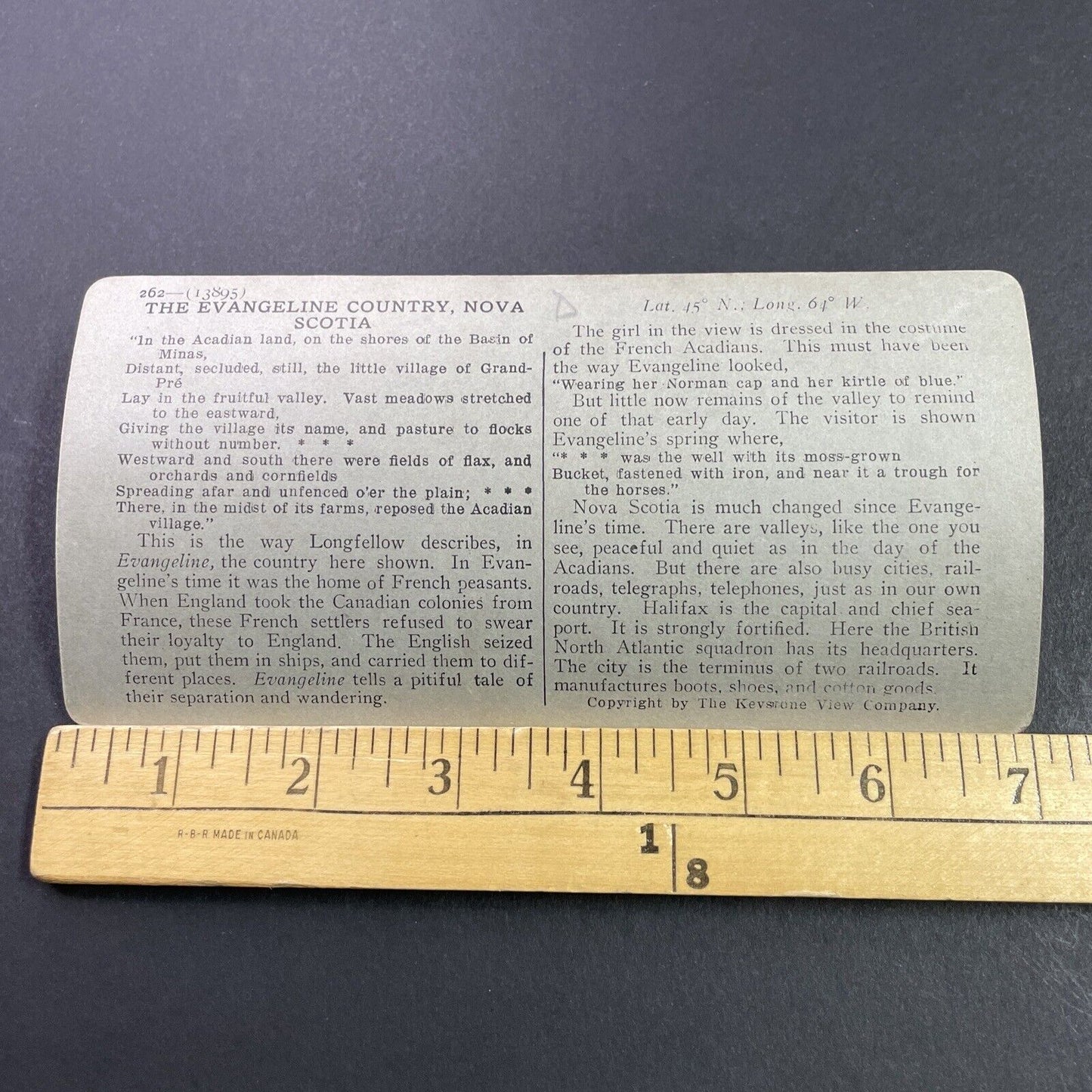 Antique 1910s Acadian Woman In Nova Scotia Stereoview Photo Card P3736