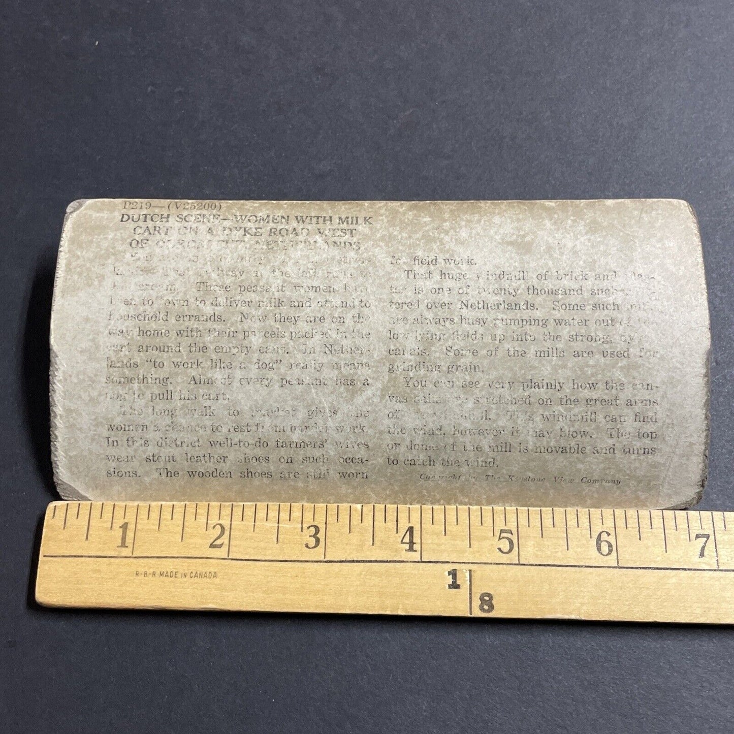 Antique 1910s Dordrecht Holland Traditional Women Stereoview Photo Card P5078