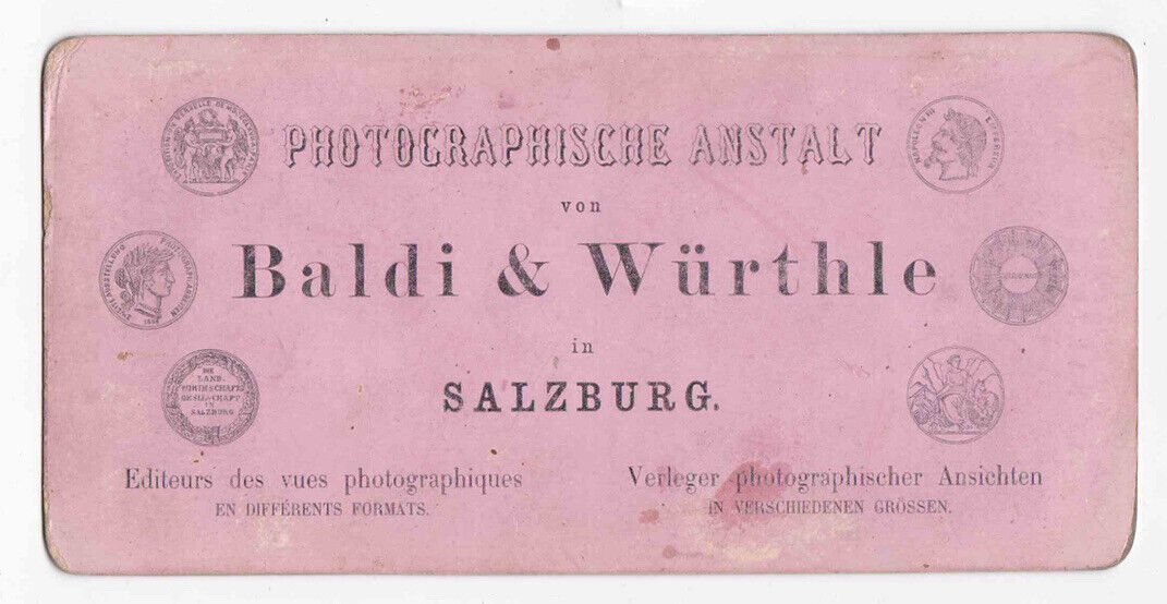 Antique 1880s Fuschl Am See, Salzburg-Umgebung, Austria Stereo Card P279