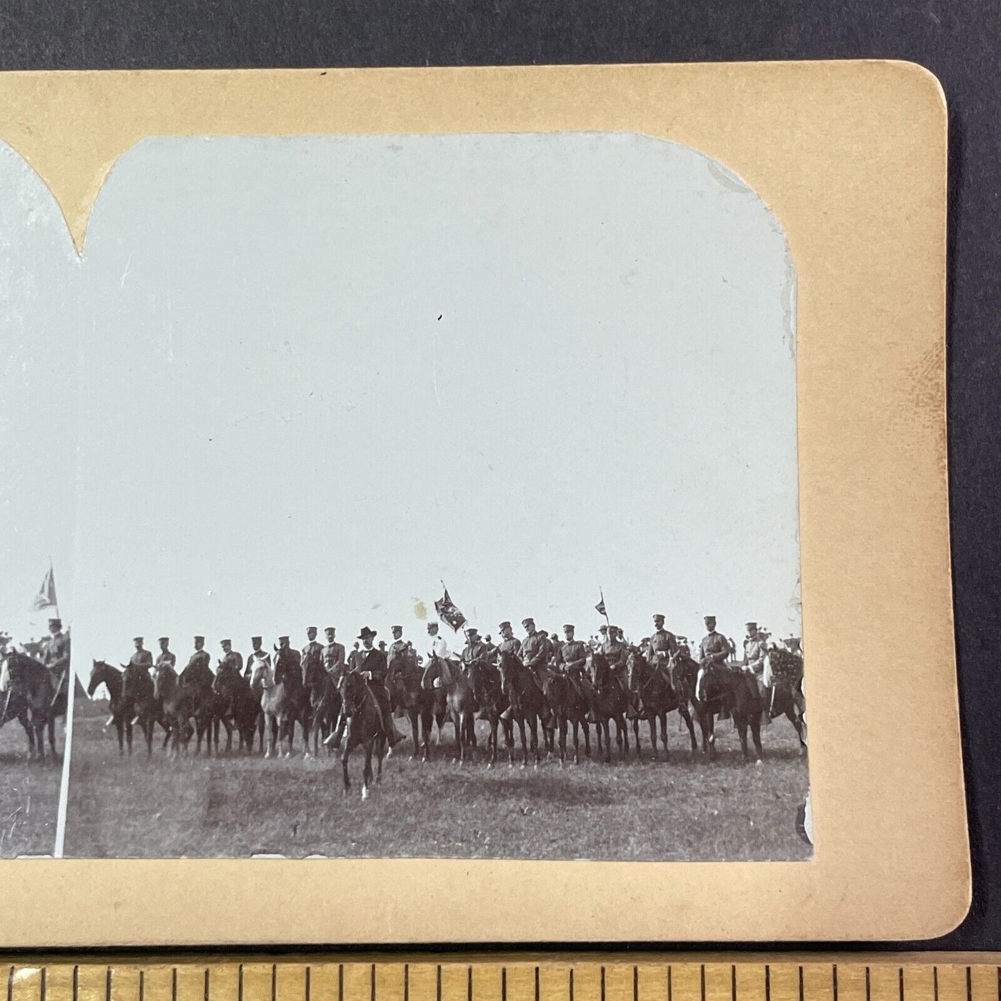 China Boxer Rebellion? Stereoview Legation Troops Antique c1900 X2818