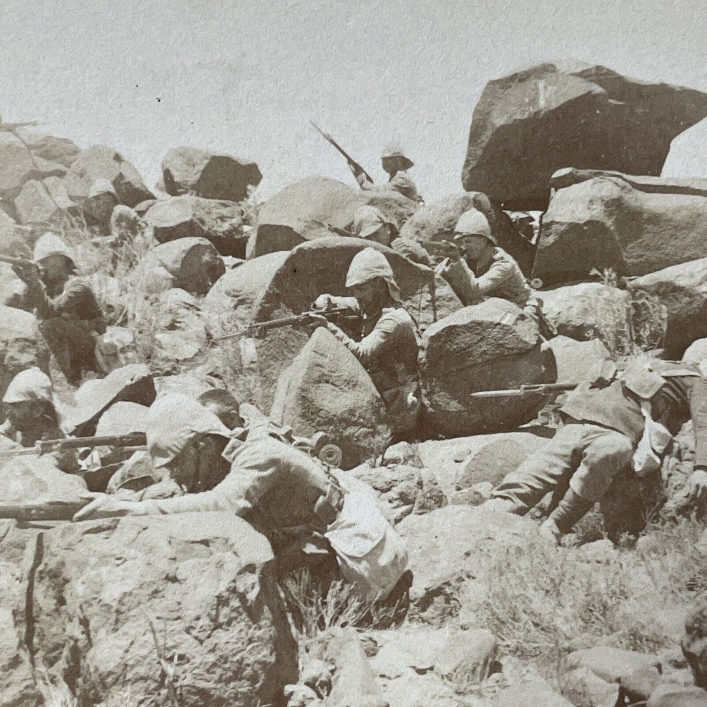 Antique 1900 Boer Soldier Shot Dead At War Stereoview Photo Card V3211