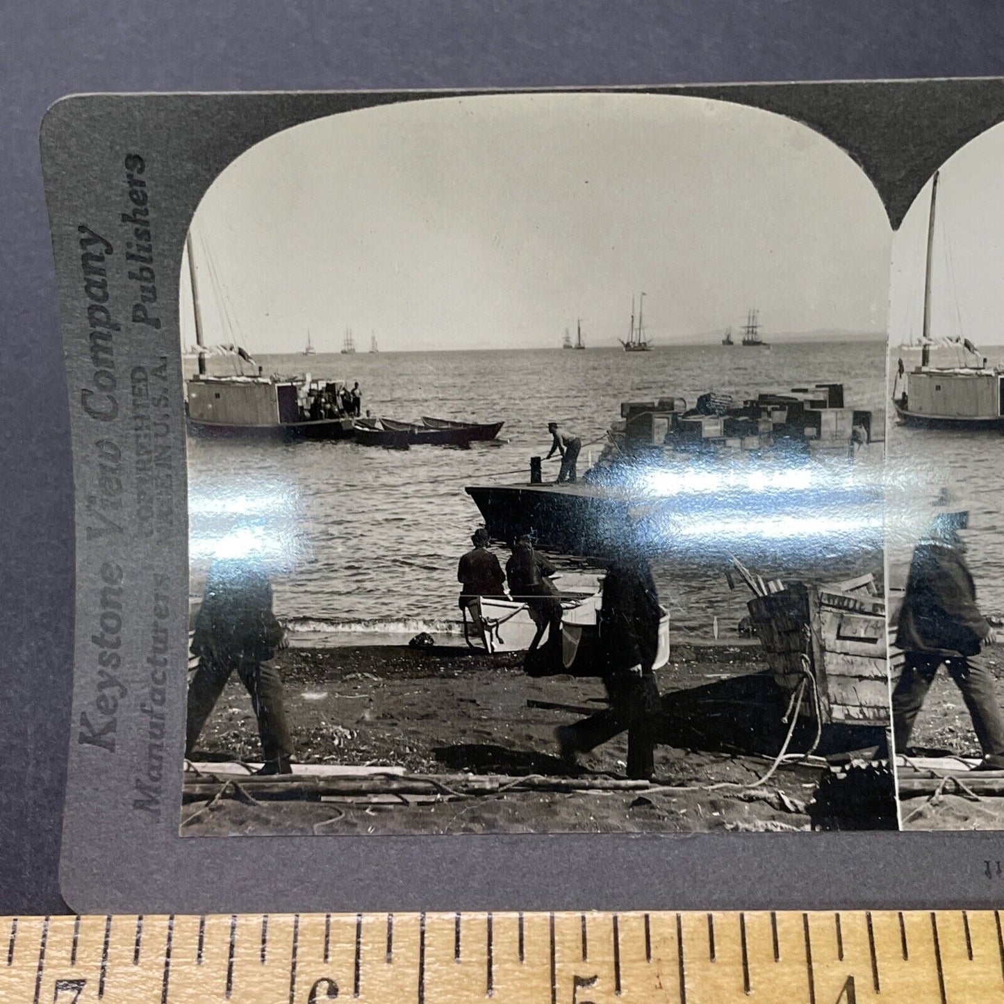 Antique 1900 Gold Miners Supplies St Michael Alaska Stereoview Photo Card P2332
