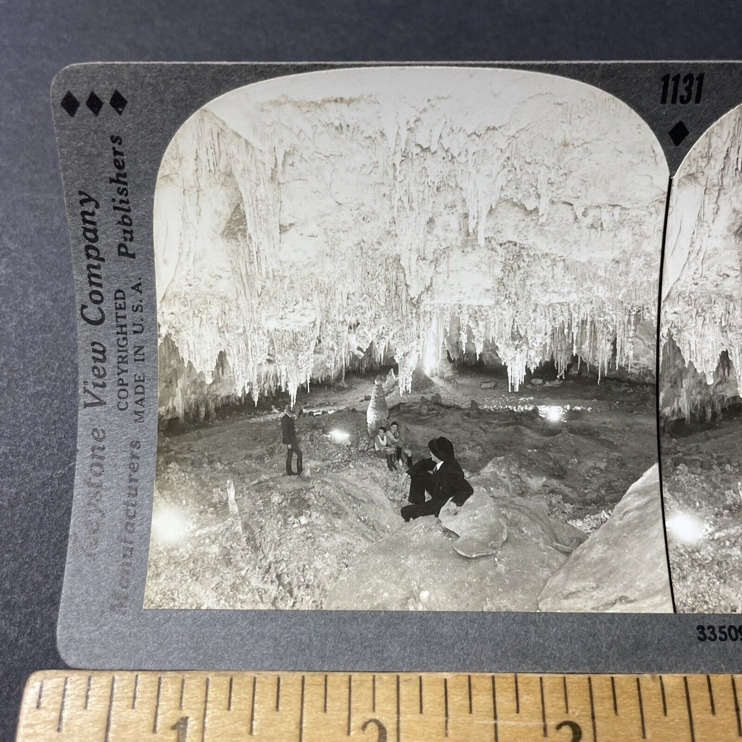 Antique 1920s Carlsbad Caverns New Mexico Stereoview Photo Card V2816