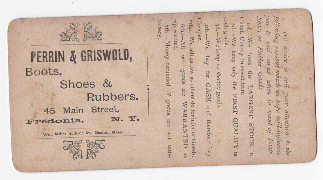 Antique 1898 St. George's Chapel, Perrin-Griswold Fredonia NY Photo Card P023