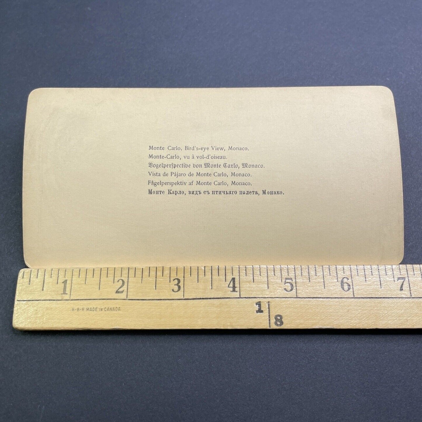 Antique 1896 Monte Carlo Palace Casino Monaco Stereoview Photo Card V518
