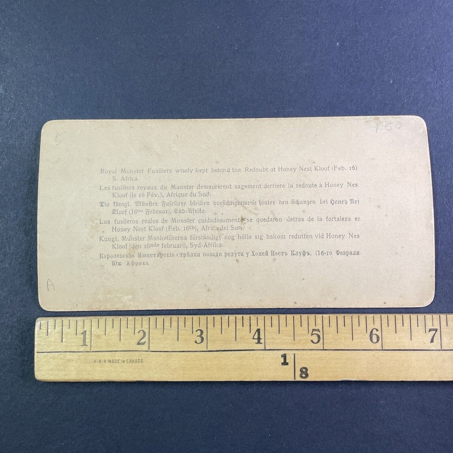 Boer War Casualties in the Trenches Stereoview South Africa Antique c1900 Y3030