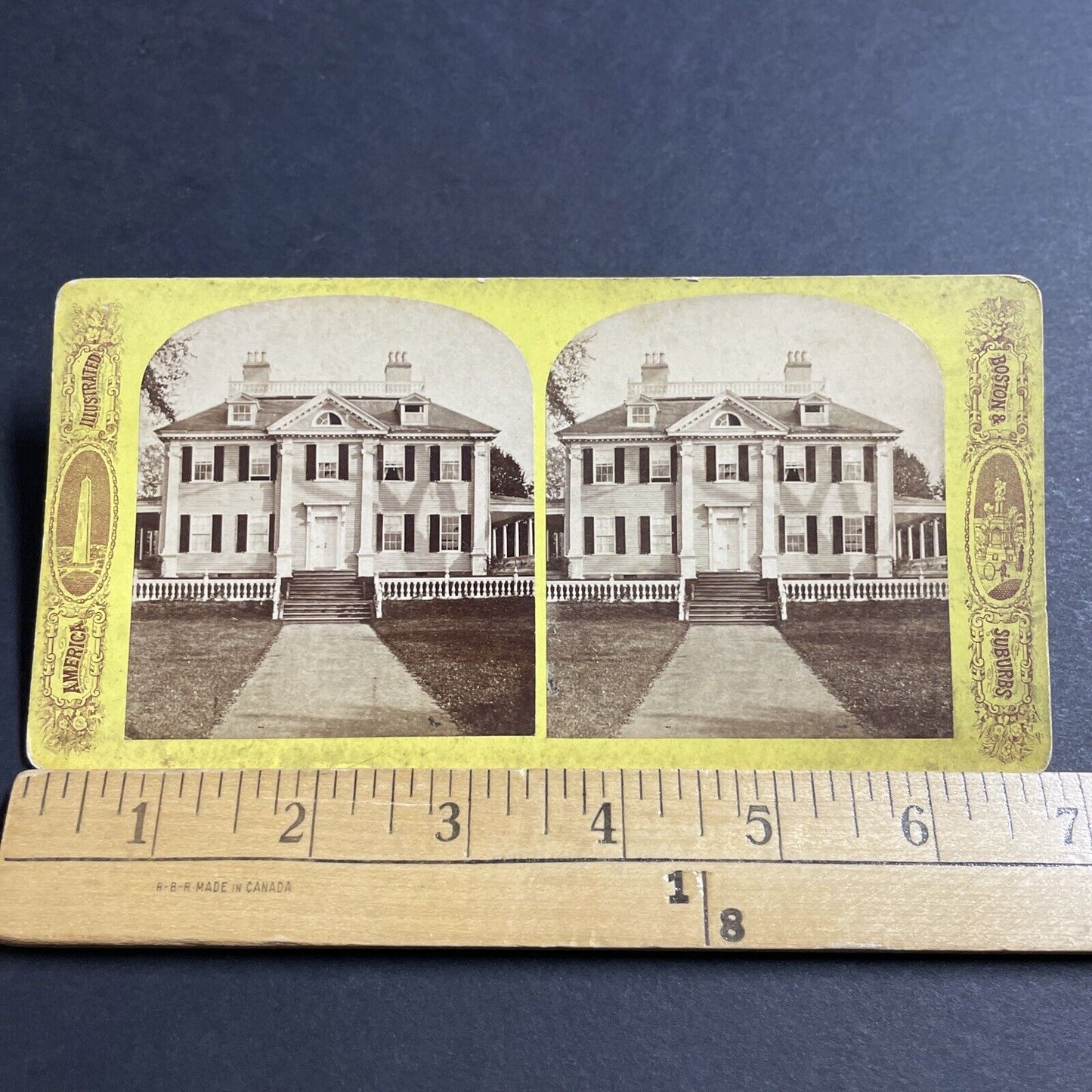 Antique 1870s Headquarters National Historic Site Stereoview Photo Card P5119