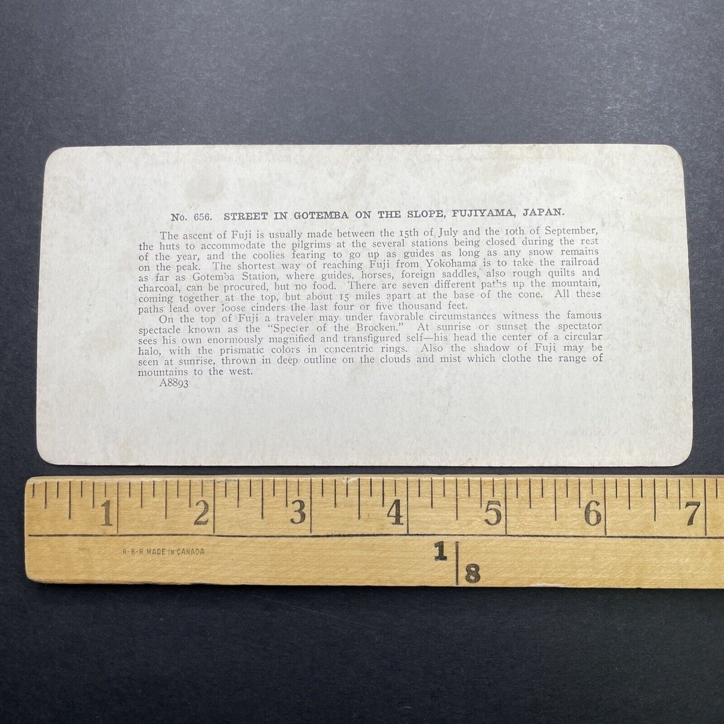 Antique 1905 City Of Gotemba Fujiyama Japan Stereoview Photo Card P580-091