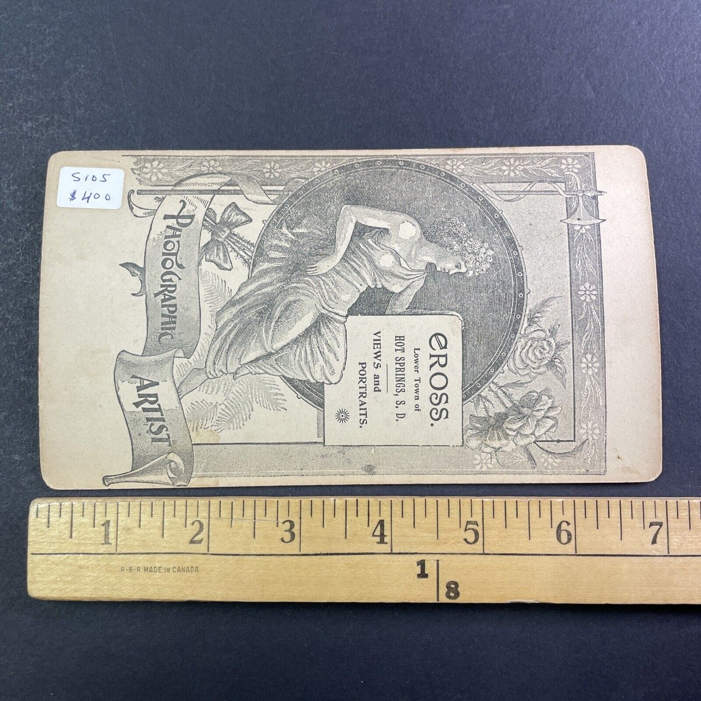 Laura Cavern South Dakota Stereoview W.R. Cross Antique c1870s Y043