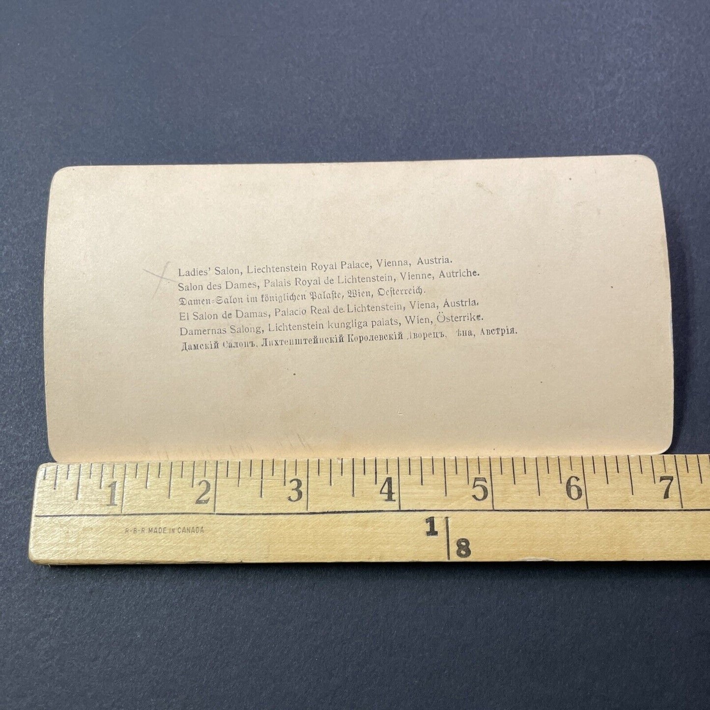 Antique 1898 Lady's Room Royal Palace Vienna Austria Stereoview Photo Card V3258