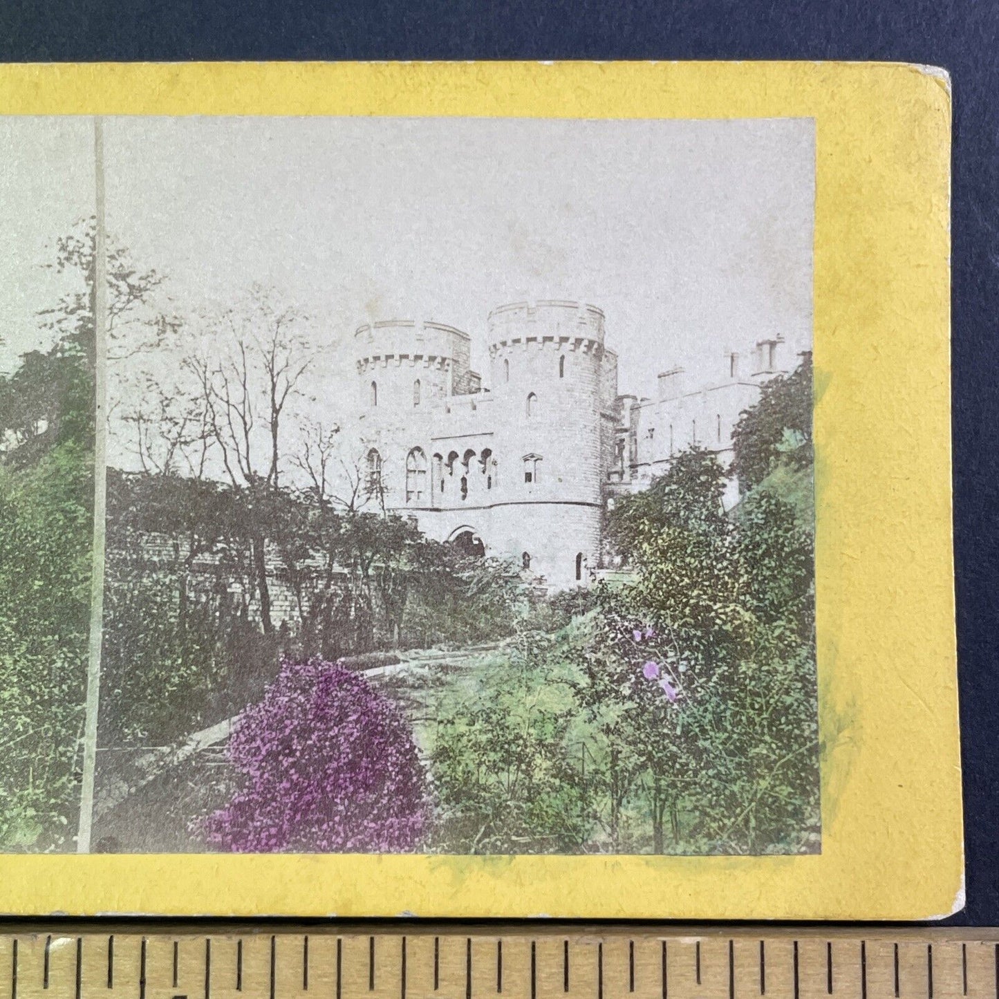 Round Tower Windsor Castle England UK Stereoview Antique c1870 X3560